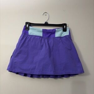 Purple and Blue Women's Skirt